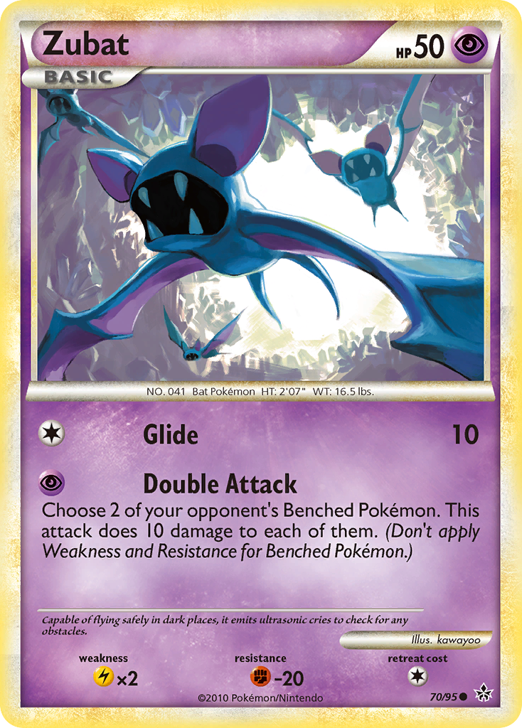 Zubat (70/95) [HeartGold & SoulSilver: Unleashed] | Galaxy Games LLC