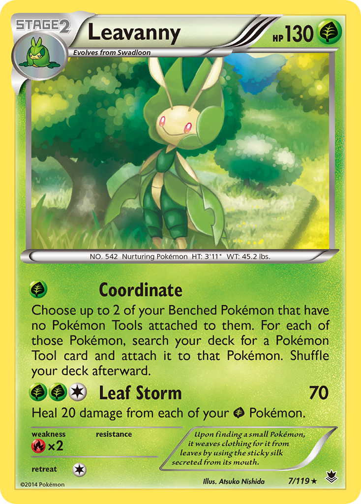 Leavanny (7/119) [XY: Phantom Forces] | Galaxy Games LLC