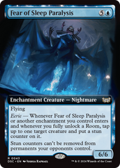 Fear of Sleep Paralysis (Extended Art) [Duskmourn: House of Horror Commander] | Galaxy Games LLC