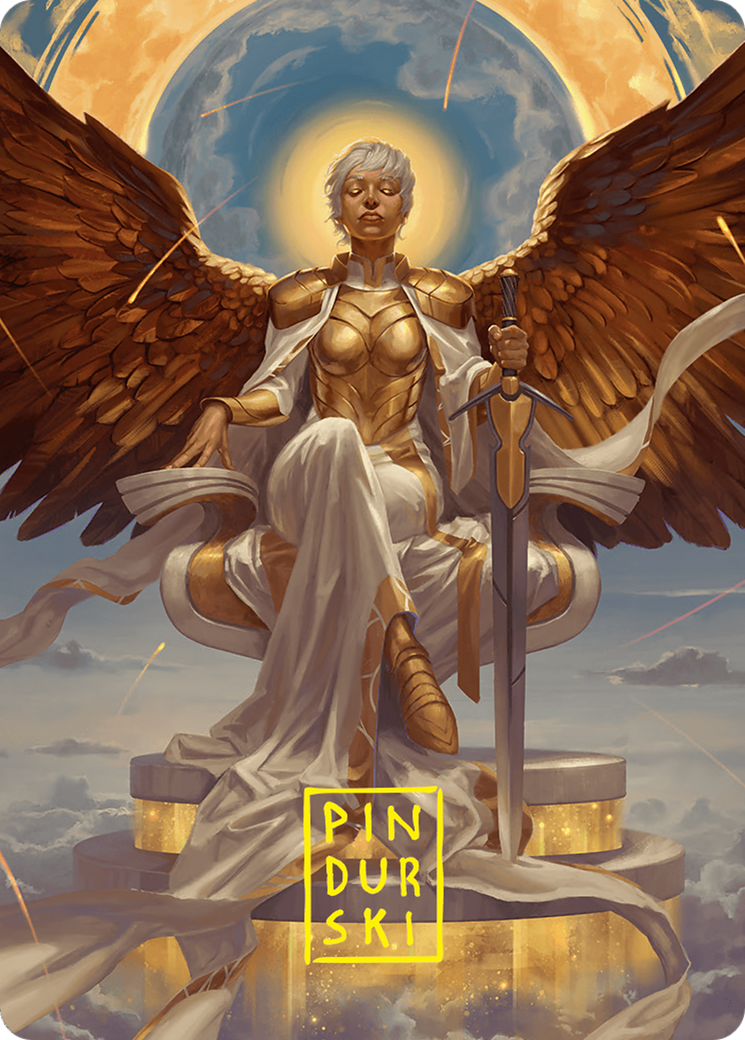 Herald of Eternal Dawn Art Card (27/54) (Gold-Stamped Signature) [Foundations Art Series] | Galaxy Games LLC