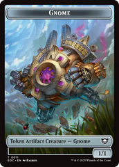 Thopter // Gnome Double-Sided Token [Edge of Eternities Commander Tokens] | Galaxy Games LLC
