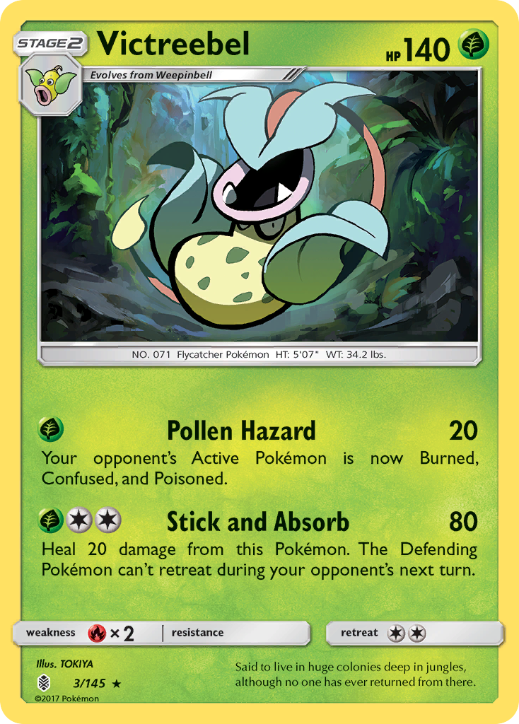 Victreebel (3/145) [Sun & Moon: Guardians Rising] | Galaxy Games LLC