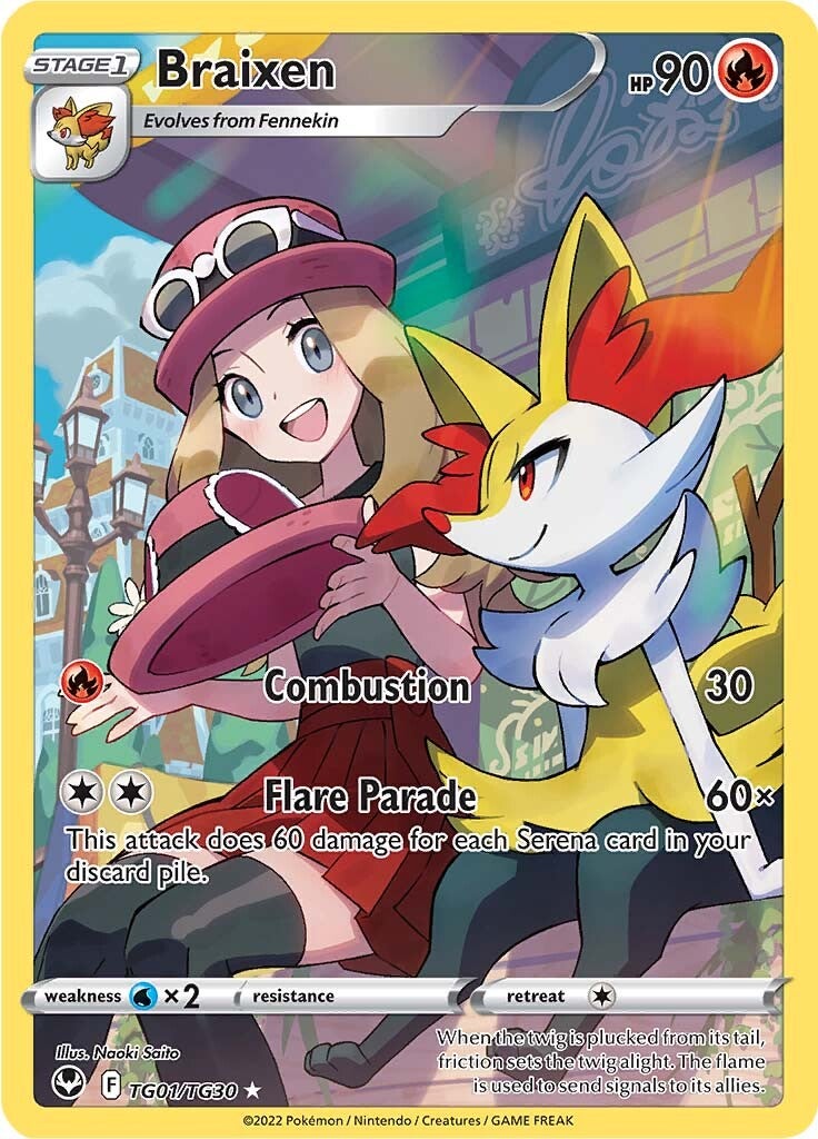 Braixen (TG01/TG30) [Sword & Shield: Silver Tempest] | Galaxy Games LLC