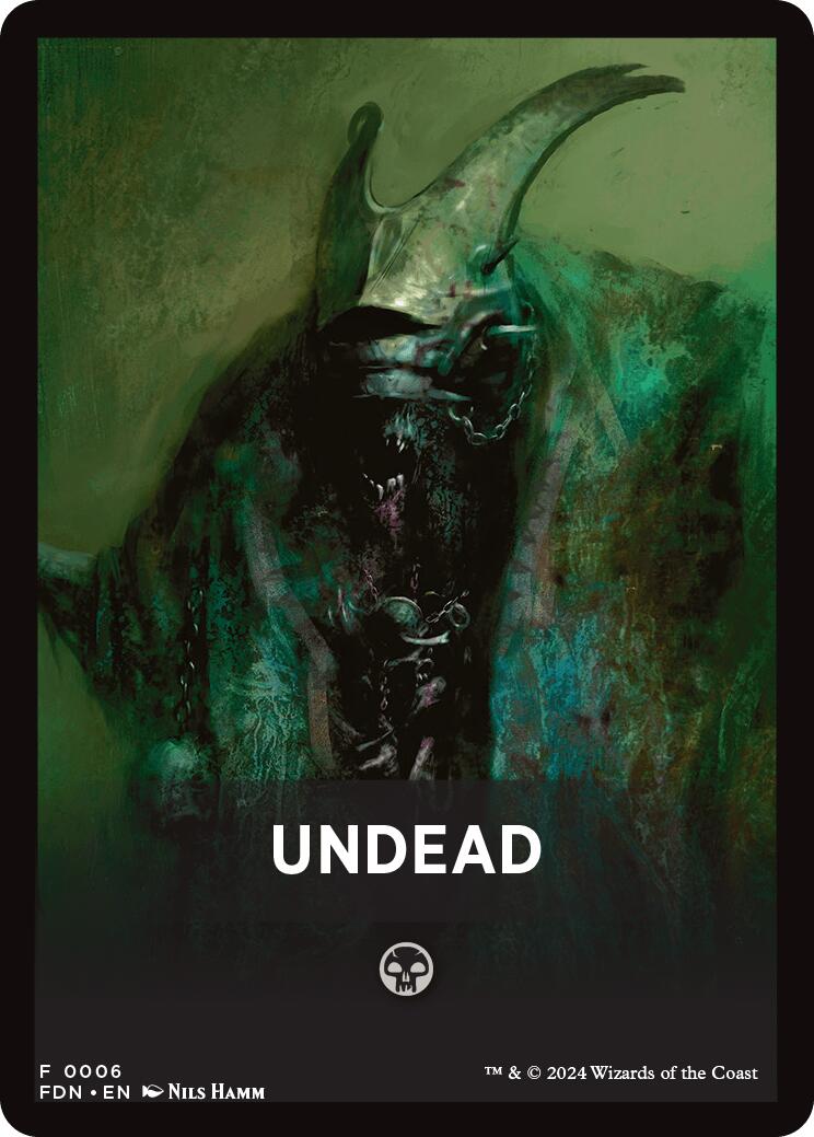 Undead Theme Card [Foundations Tokens] | Galaxy Games LLC