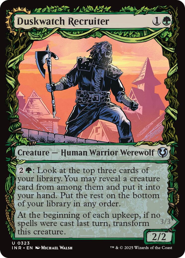 Duskwatch Recruiter // Krallenhorde Howler (Showcase) [Innistrad Remastered] | Galaxy Games LLC