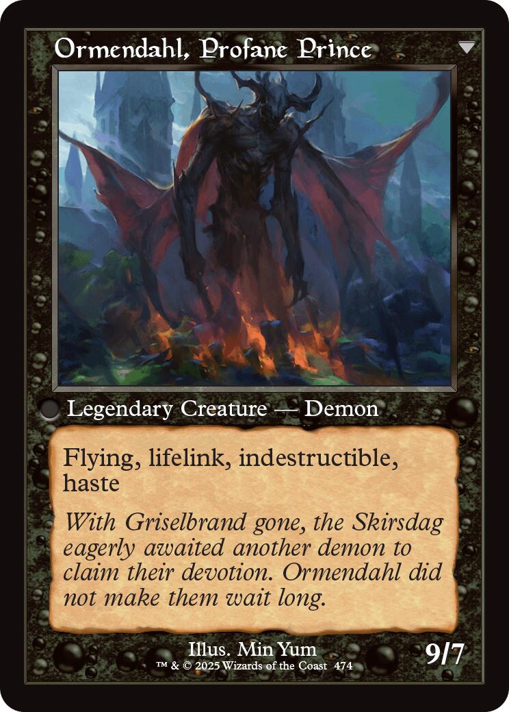 Westvale Abbey // Ormendahl, Profane Prince (Retro Frame) [Innistrad Remastered] | Galaxy Games LLC