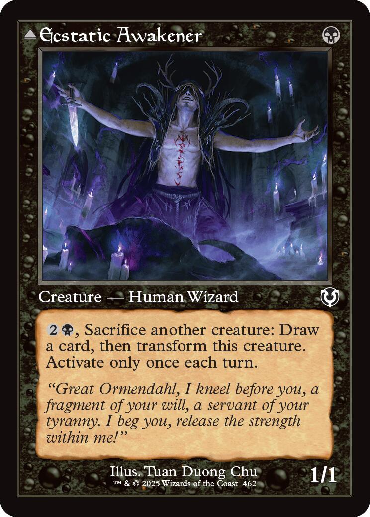 Ecstatic Awakener // Awoken Demon (Retro Frame) [Innistrad Remastered] | Galaxy Games LLC