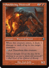 Smoldering Werewolf // Erupting Dreadwolf (Retro Frame) [Innistrad Remastered] | Galaxy Games LLC