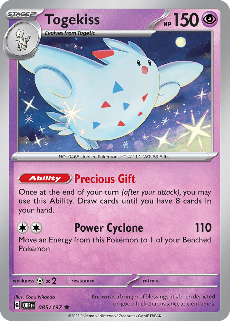 Togekiss (085/197) [Scarlet & Violet: Obsidian Flames] | Galaxy Games LLC