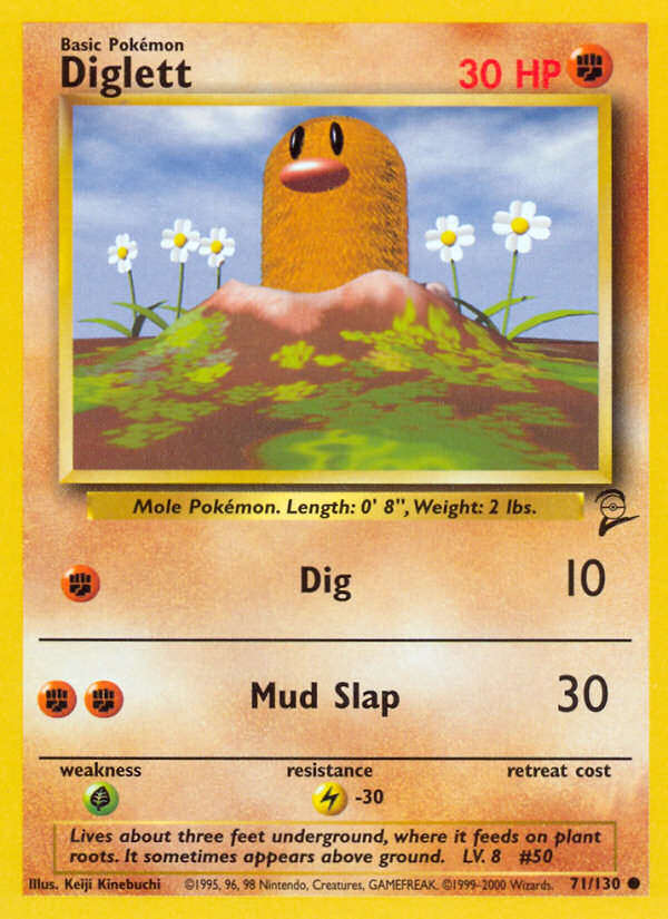 Diglett (71/130) [Base Set 2] | Galaxy Games LLC