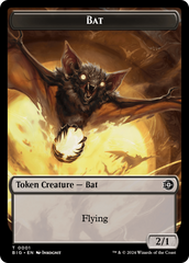 Treasure // Bat Double-Sided Token [Outlaws of Thunder Junction Tokens] | Galaxy Games LLC