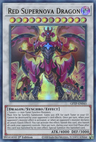 Red Supernova Dragon [GFTP-EN045] Ultra Rare | Galaxy Games LLC