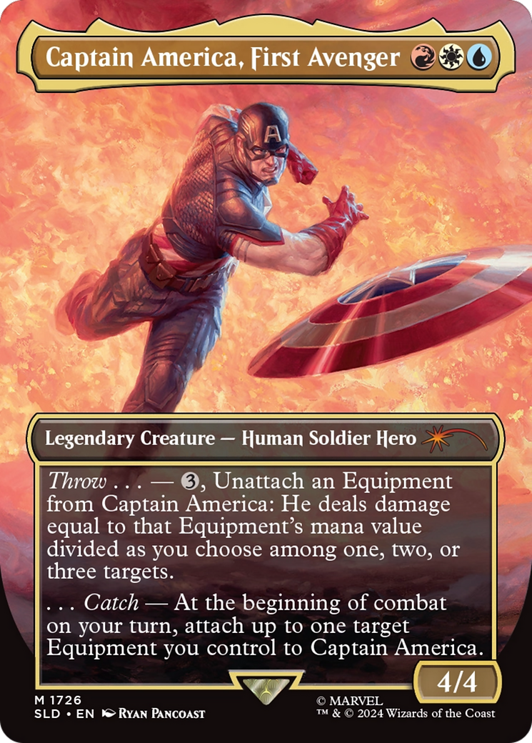 Captain America, First Avenger (Rainbow Foil) [Secret Lair Drop Series] | Galaxy Games LLC