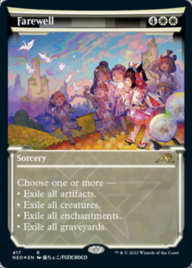 Farewell (Showcase) (Foil Etched) [Kamigawa: Neon Dynasty] | Galaxy Games LLC