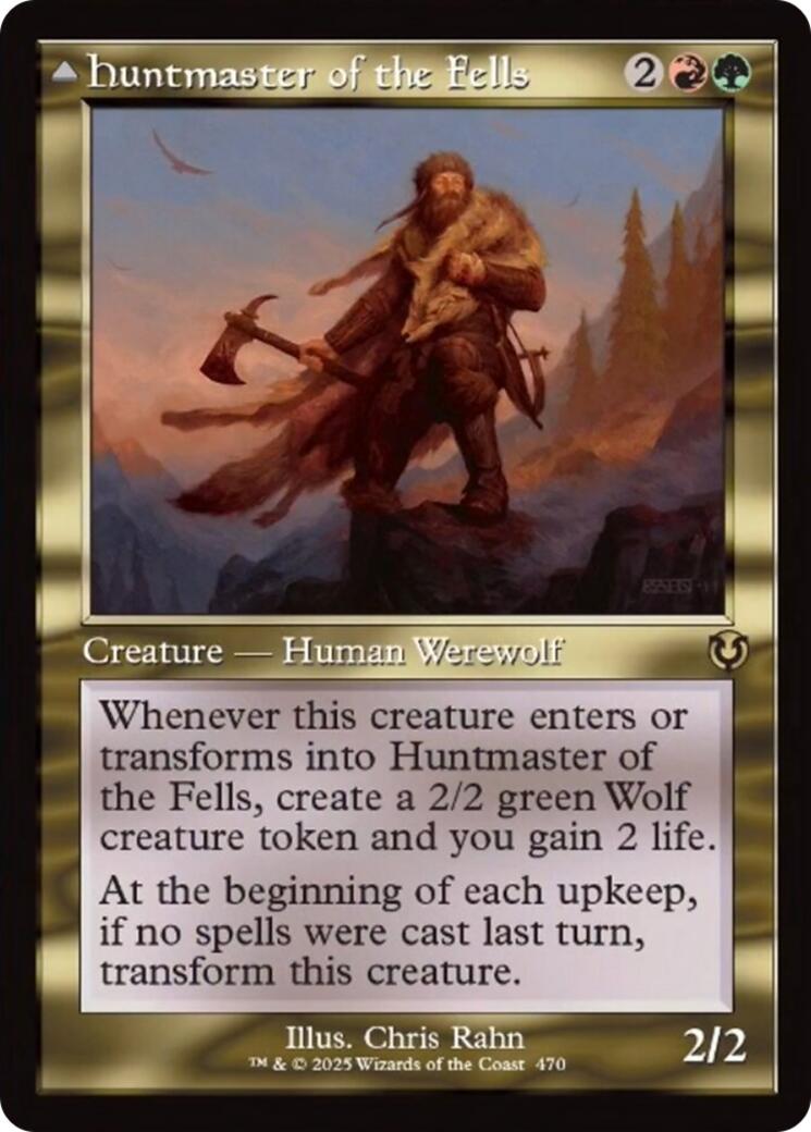 Huntmaster of the Fells // Ravager of the Fells (Retro Frame) [Innistrad Remastered] | Galaxy Games LLC