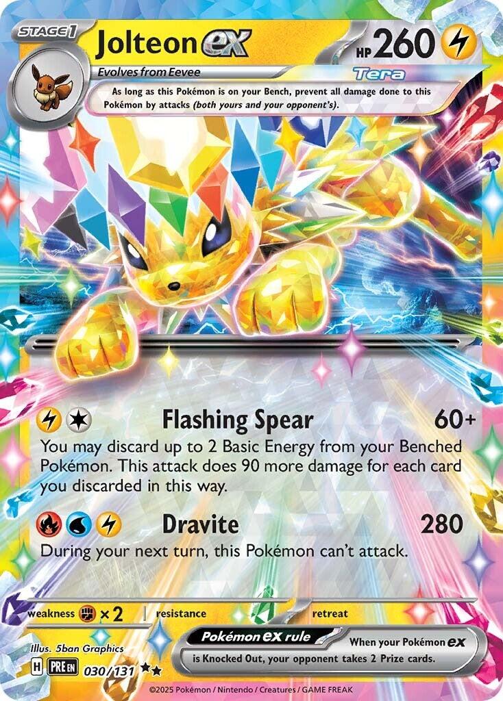 Jolteon ex (030/131) [Scarlet & Violet: Prismatic Evolutions] | Galaxy Games LLC