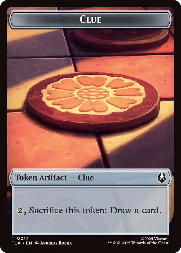 Monk // Clue (0017) Double-Sided Token [Avatar: The Last Airbender Tokens] | Galaxy Games LLC