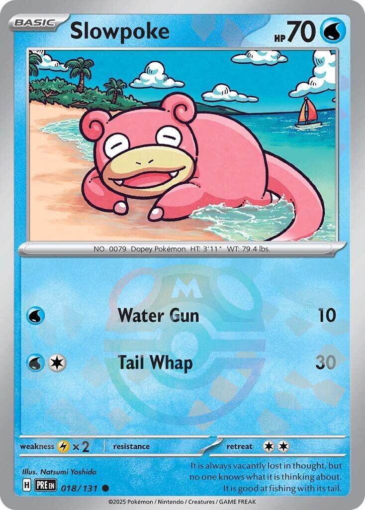 Slowpoke (018/131) (Master Ball Pattern) [Scarlet & Violet: Prismatic Evolutions] | Galaxy Games LLC