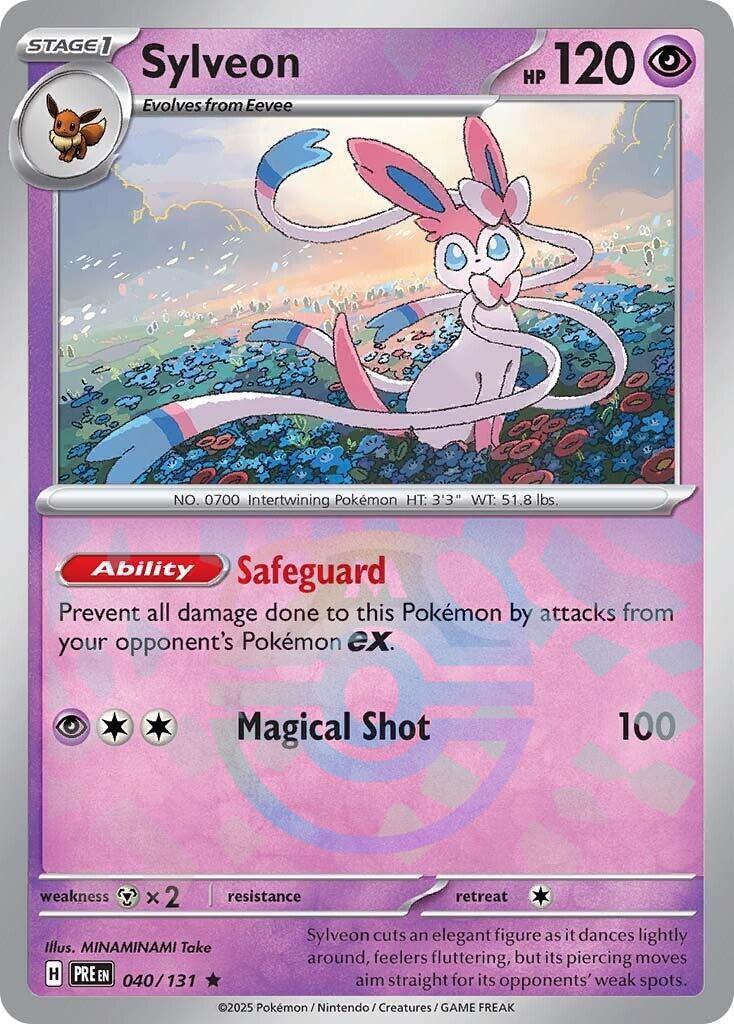 Sylveon (040/131) (Master Ball Pattern) [Scarlet & Violet: Prismatic Evolutions] | Galaxy Games LLC