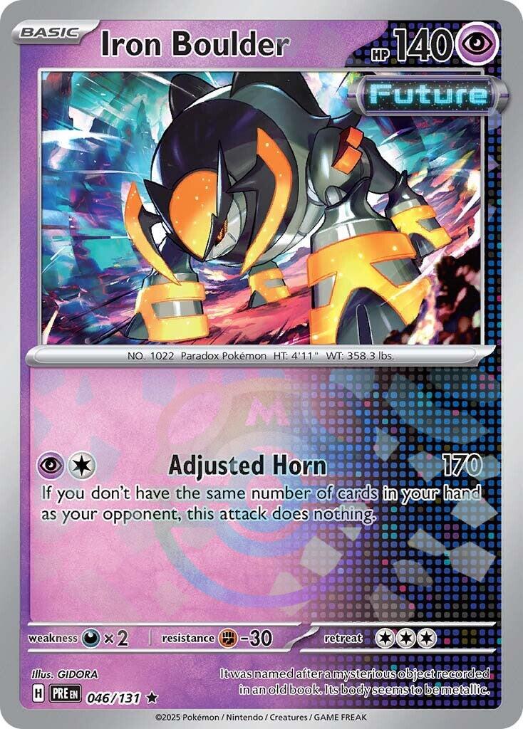 Iron Boulder (046/131) (Master Ball Pattern) [Scarlet & Violet: Prismatic Evolutions] | Galaxy Games LLC