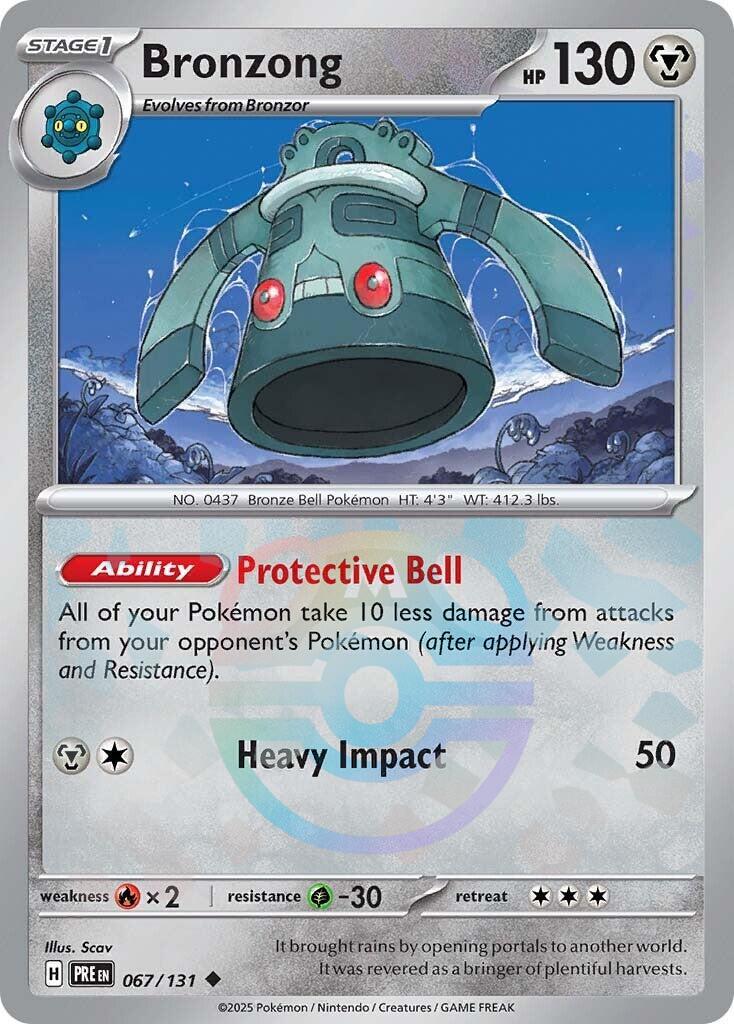 Bronzong (067/131) (Master Ball Pattern) [Scarlet & Violet: Prismatic Evolutions] | Galaxy Games LLC