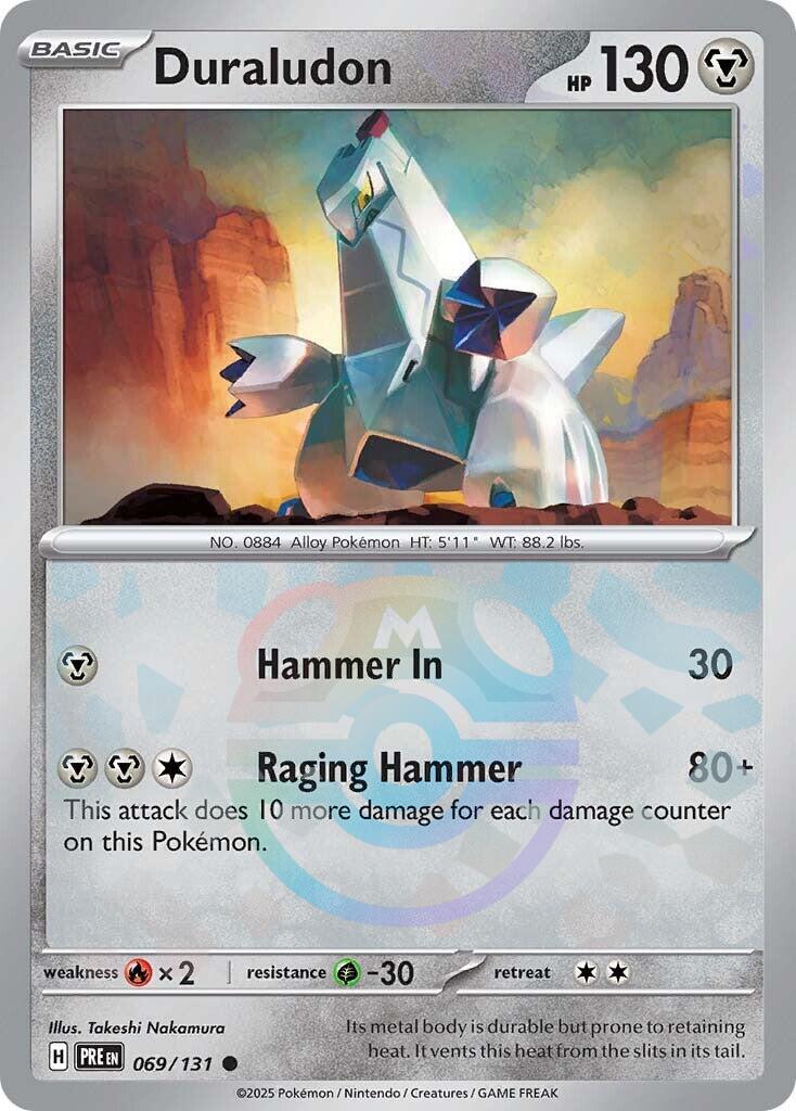 Duraludon (069/131) (Master Ball Pattern) [Scarlet & Violet: Prismatic Evolutions] | Galaxy Games LLC
