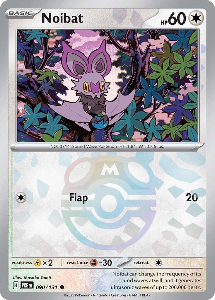 Noibat (090/131) (Master Ball Pattern) [Scarlet & Violet: Prismatic Evolutions] | Galaxy Games LLC