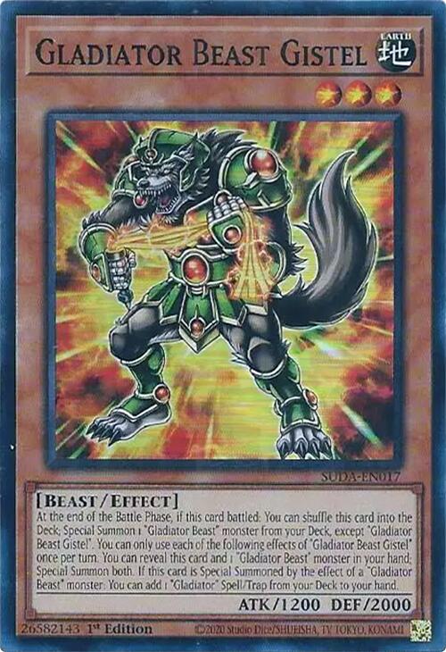 Gladiator Beast Gistel [SUDA-EN017] Super Rare | Galaxy Games LLC