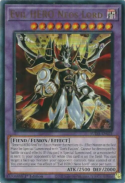 Evil HERO Neos Lord [SUDA-EN031] Ultra Rare | Galaxy Games LLC