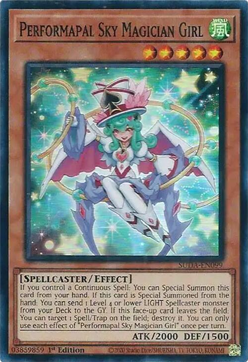 Performapal Sky Magician Girl [SUDA-EN099] Super Rare | Galaxy Games LLC