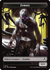 Zombie (0011) // Zombie (0012) Double-Sided Token [Innistrad Remastered Tokens] | Galaxy Games LLC