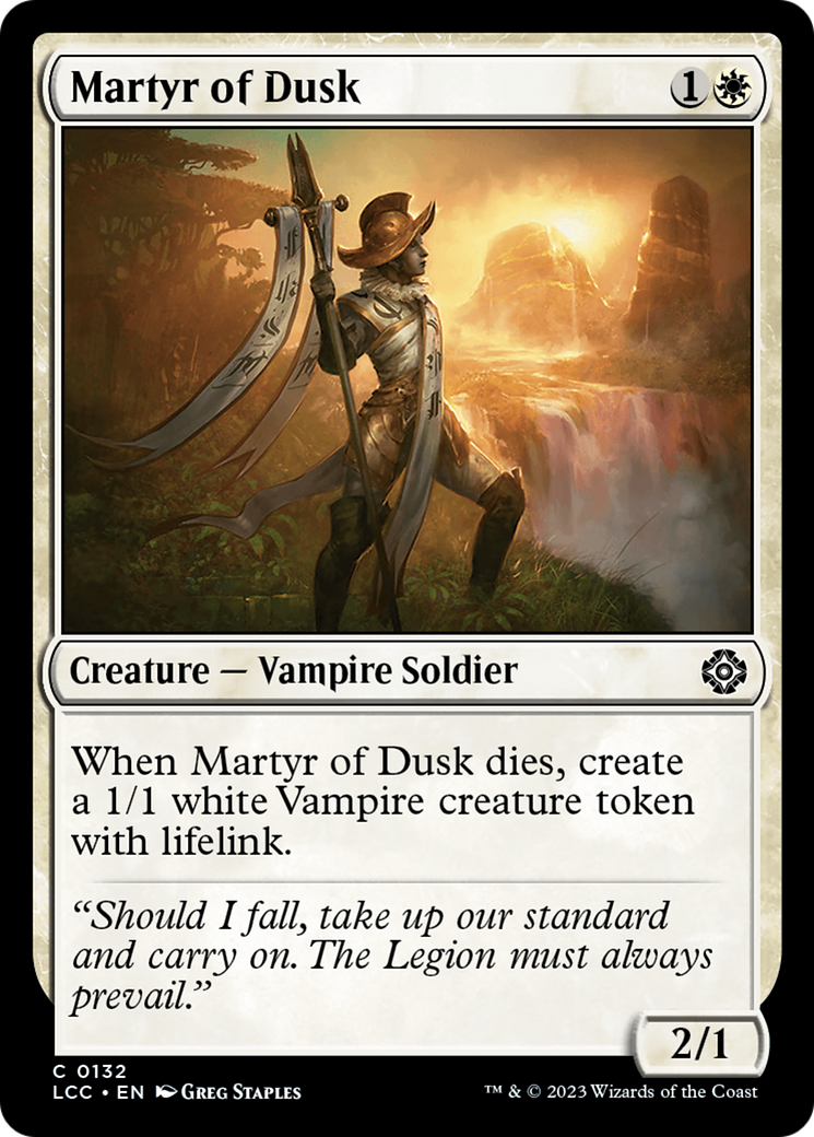 Martyr of Dusk [The Lost Caverns of Ixalan Commander] | Galaxy Games LLC