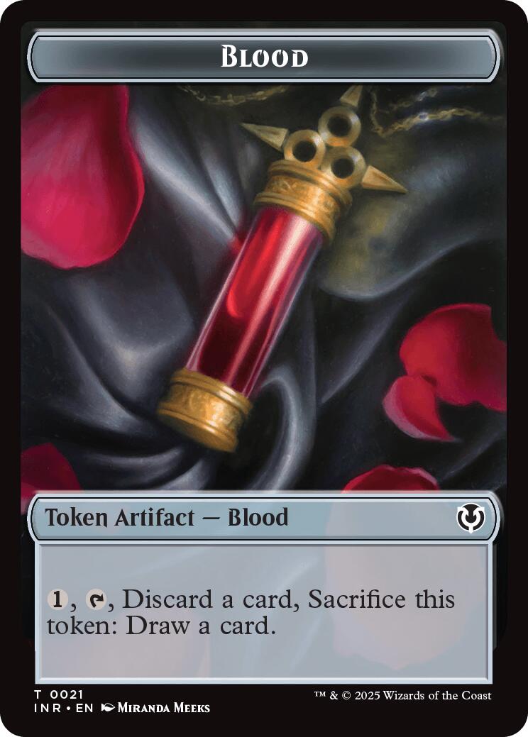 Blood // Vampire (0007) Double-Sided Token [Innistrad Remastered Tokens] | Galaxy Games LLC