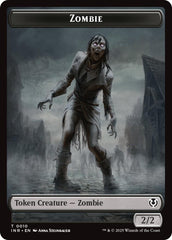 Zombie (0010) // Blood Double-Sided Token [Innistrad Remastered Tokens] | Galaxy Games LLC