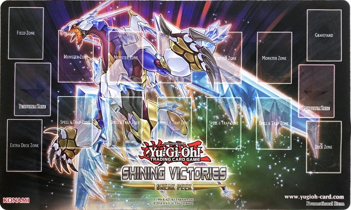 Game Mat - Shining Victories Sneak Peek Promo (Crystal Wing Synchro Dragon) | Galaxy Games LLC