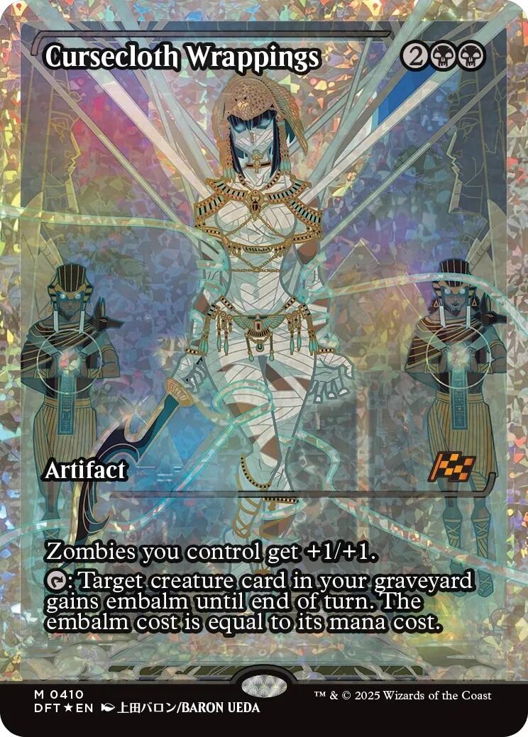 Cursecloth Wrappings (Showcase Fracture Foil) (Japanese) [Aetherdrift] | Galaxy Games LLC