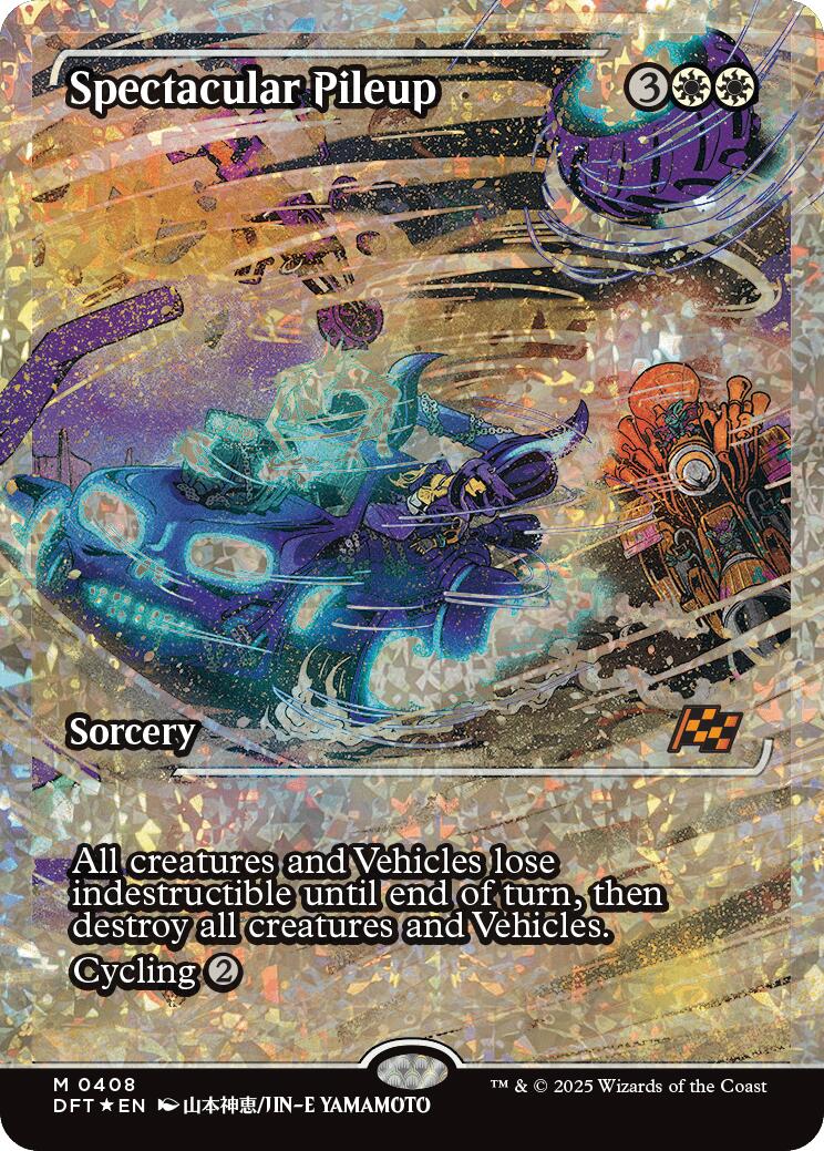 Spectacular Pileup (Showcase Fracture Foil) (Japanese) [Aetherdrift] | Galaxy Games LLC