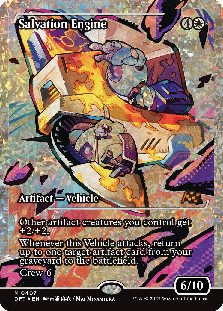 Salvation Engine (Showcase Fracture Foil) (Japanese) [Aetherdrift] | Galaxy Games LLC