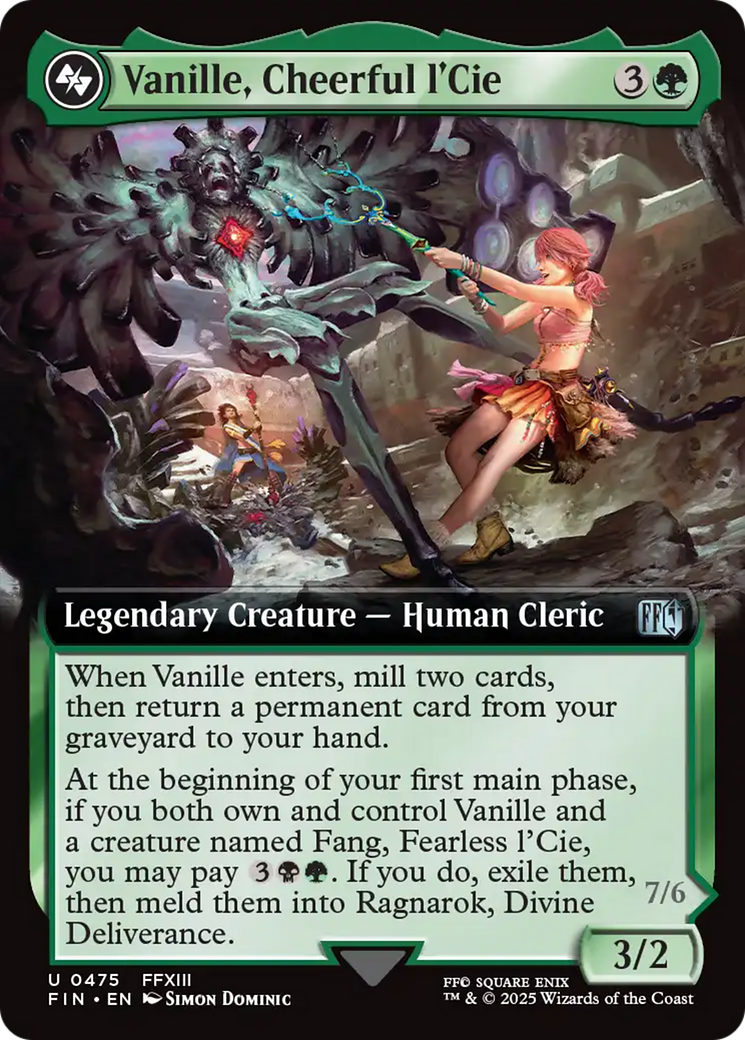 Vanille, Cheerful l'Cie // Ragnarok, Divine Deliverance (Extended Art) [FINAL FANTASY] | Galaxy Games LLC