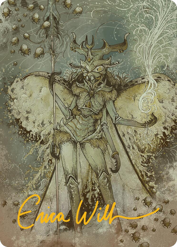 Aatchik, Emerald Radian Art Card (6/54) (Gold-Stamped Signature) [Aetherdrift Art Series] | Galaxy Games LLC