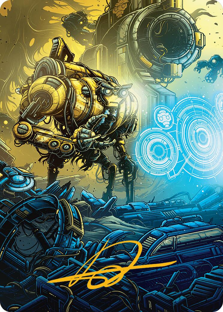 Mendicant Core, Guidelight Art Card (1/54) (Gold-Stamped Signature) [Aetherdrift Art Series] | Galaxy Games LLC