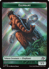 Elephant // Zombie (0003) Double-Sided Token [Aetherdrift Tokens] | Galaxy Games LLC