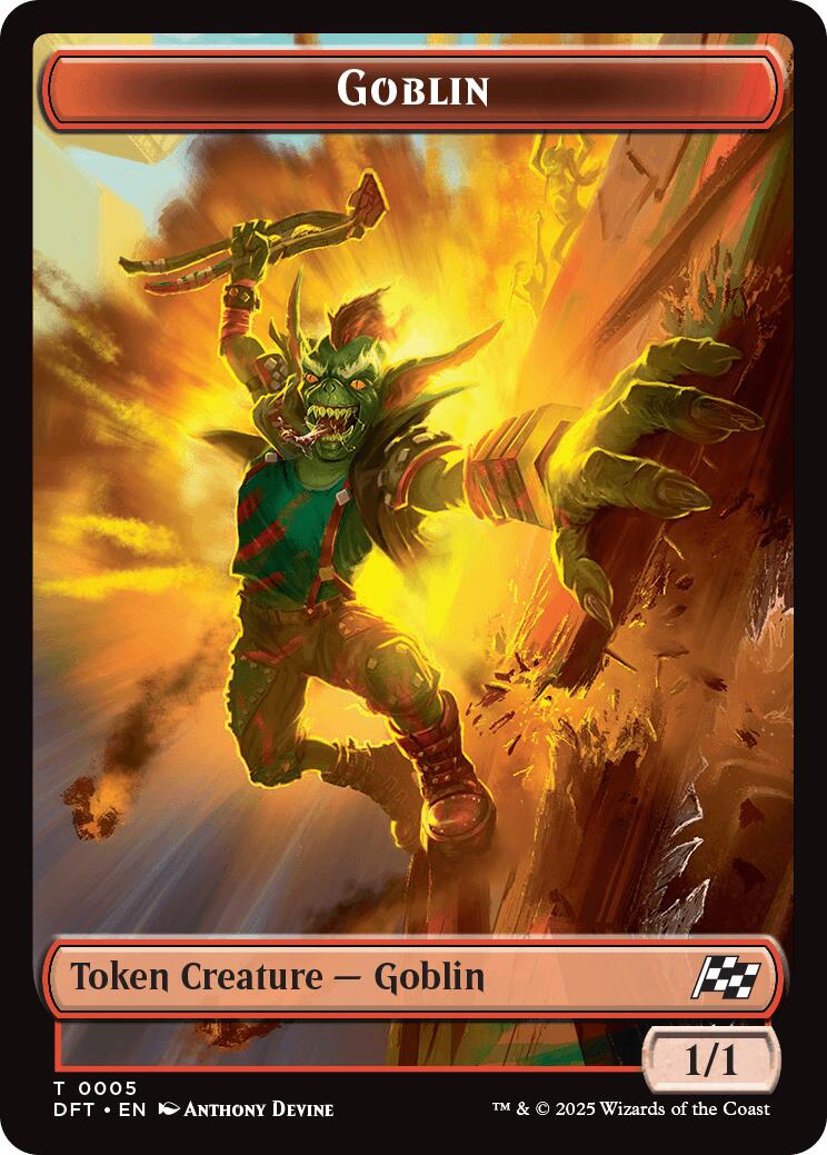 Goblin // Thopter (0010) Double-Sided Token [Aetherdrift Tokens] | Galaxy Games LLC