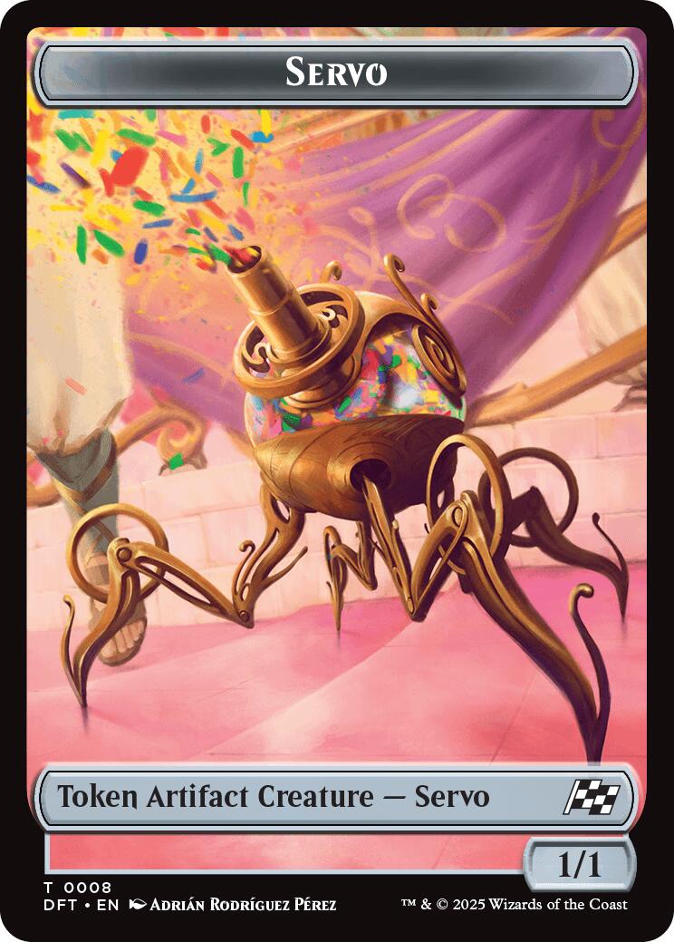 Servo // Thopter (0009) Double-Sided Token [Aetherdrift Tokens] | Galaxy Games LLC