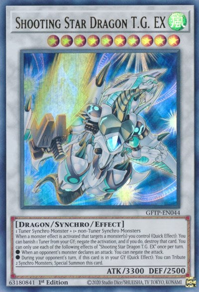 Shooting Star Dragon T.G. EX [GFTP-EN044] Ultra Rare | Galaxy Games LLC