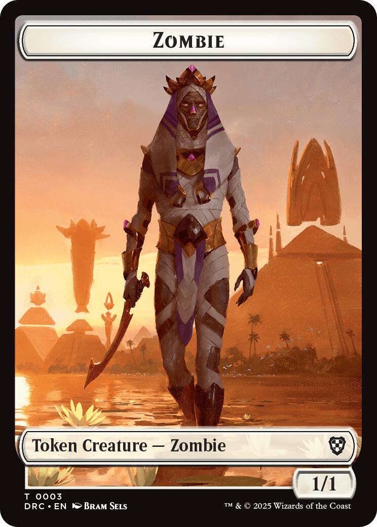 Champion of Wits // Zombie (0003) Double-Sided Token [Aetherdrift Tokens] | Galaxy Games LLC