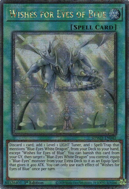 Wishes for Eyes of Blue (Quarter Century Secret Rare) [SDWD-EN042] Quarter Century Secret Rare | Galaxy Games LLC