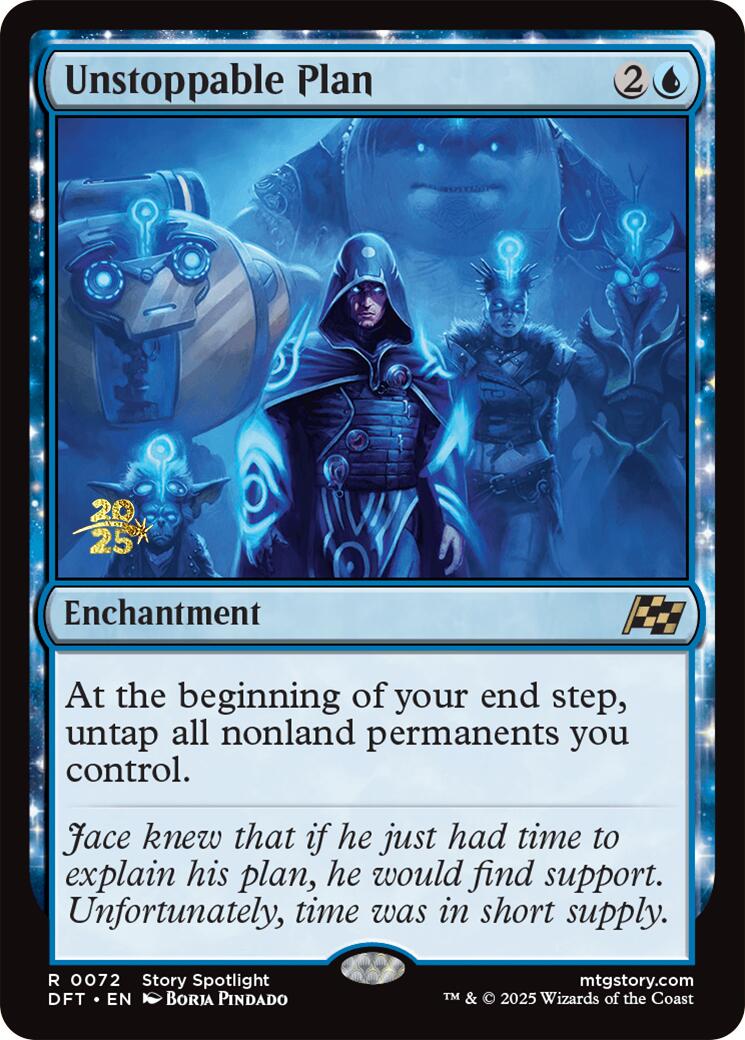 Unstoppable Plan [Aetherdrift Prerelease Promos] | Galaxy Games LLC