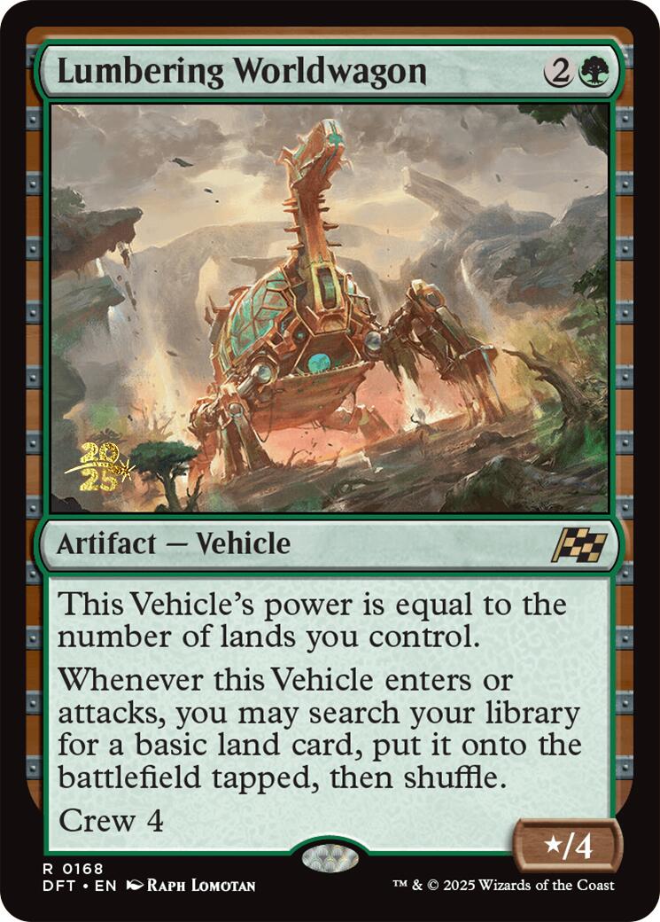 Lumbering Worldwagon [Aetherdrift Prerelease Promos] | Galaxy Games LLC