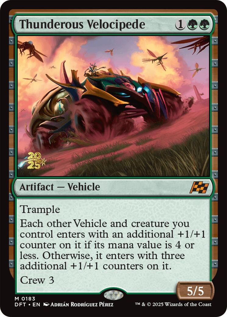 Thunderous Velocipede [Aetherdrift Prerelease Promos] | Galaxy Games LLC